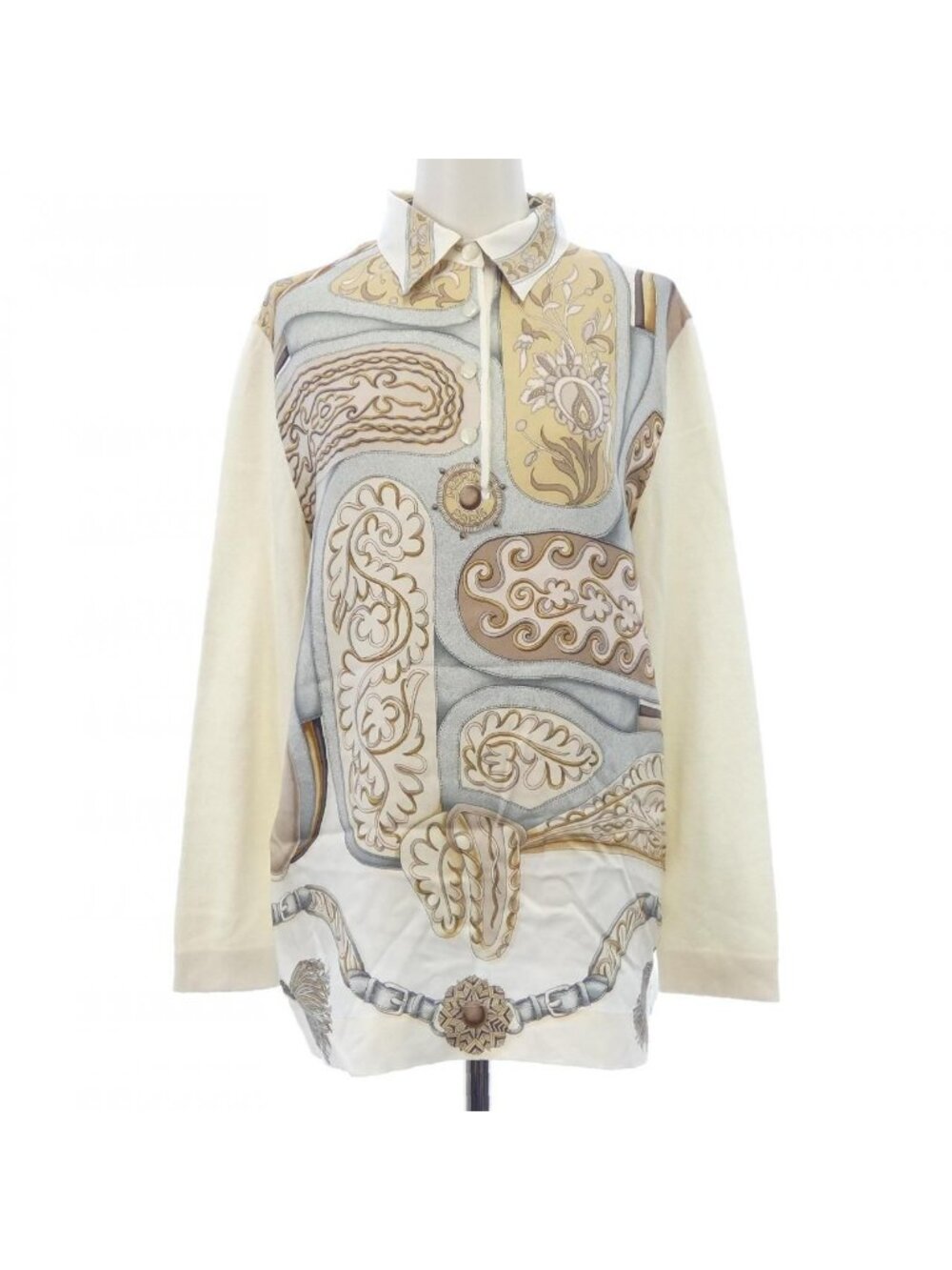 Hermes Vintage Festival Quadri Twillaine Knit Sweater